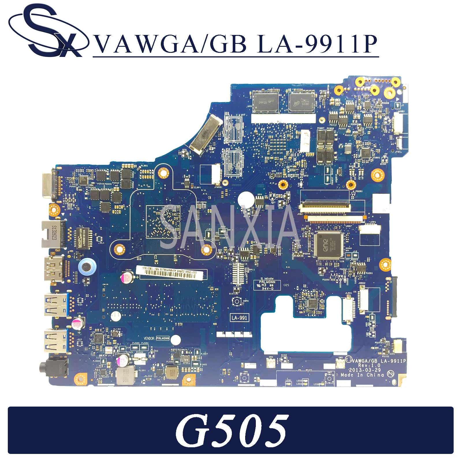 KEFU LA-9911P de la placa base del ordenador Portátil para Lenovo G505 original de la placa base AMD E1-2100 HD8570M/R5 M230 1