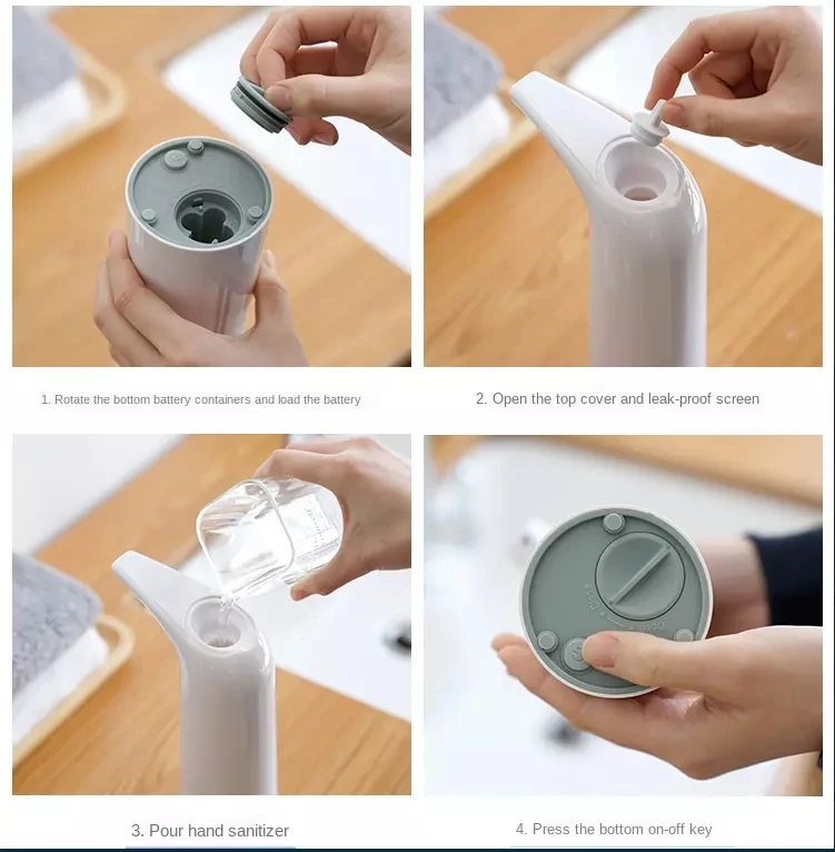 UNTIOR Baño Automático Dispensador de Jabón Líquido Casa Touchless Desinfectante de la Mano de la Botella de Cocina Inteligente Sensor de Dispensador de Jabón Blanco 1