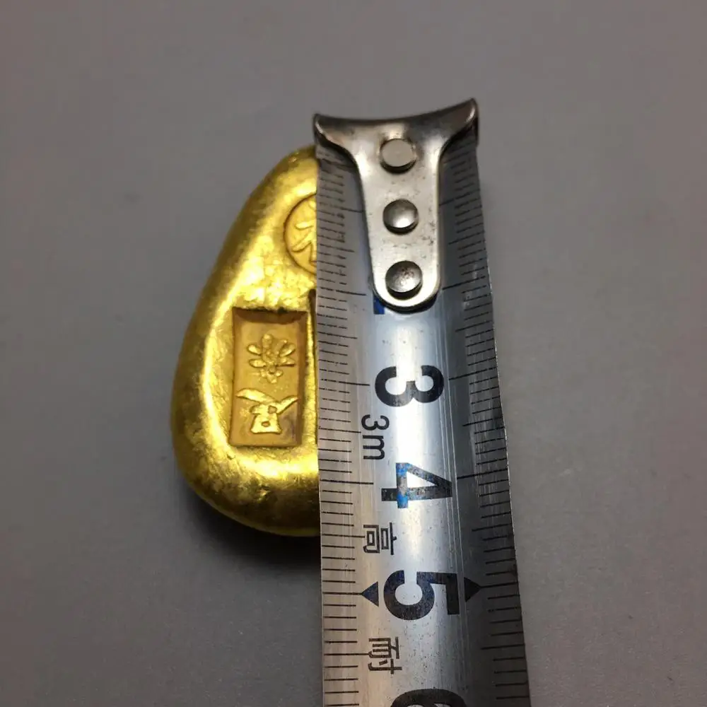Exquisito Cobre Antiguo Lingote de Oro （Shell monedas) de Decoración / Nº 9 1