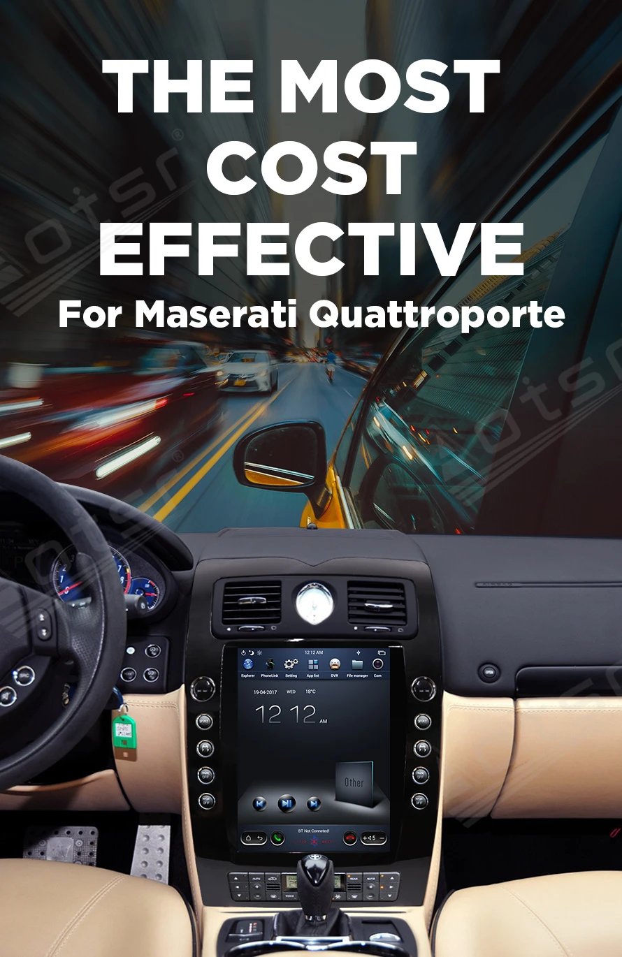 Para Maserati Quattroporte 2004-2012 Android 9.0 Tesla estilo DSP HD del Coche de la pantalla de Navegación GPS WIFI Reproductor Multimedia Radio 1