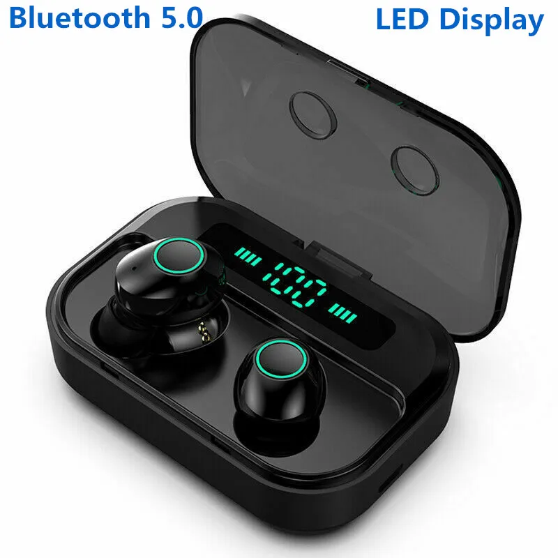 M7 de Energía del LED Digital de la Pantalla TWS Bluetooth 5.0 Inalámbrico de Auriculares Estéreo de Auriculares Sport Auriculares Auriculares Bluetooth Auriculares 1