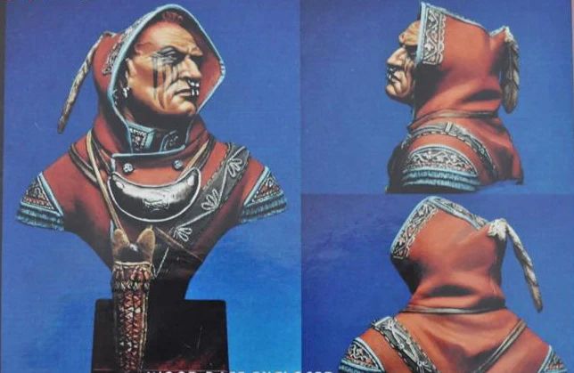 Sin pintar Kit de 1/ 10 Huron Guerrero soldado busto de la figura Figura Histórica Kit de Resina 1
