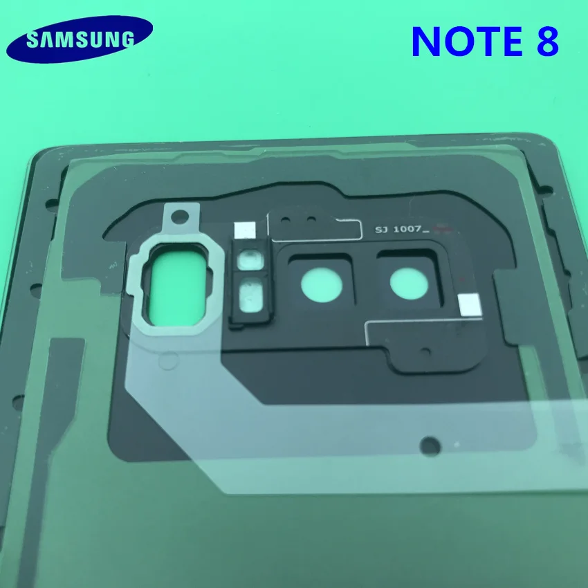 Original NUEVO Samsung Galaxy Note8 de la Nota 8 de la Espalda Cubierta de la Batería en 3D de Cristal de la Tapa de la Carcasa para nokia N950 Puerta Trasera Caso de Reemplazo 1