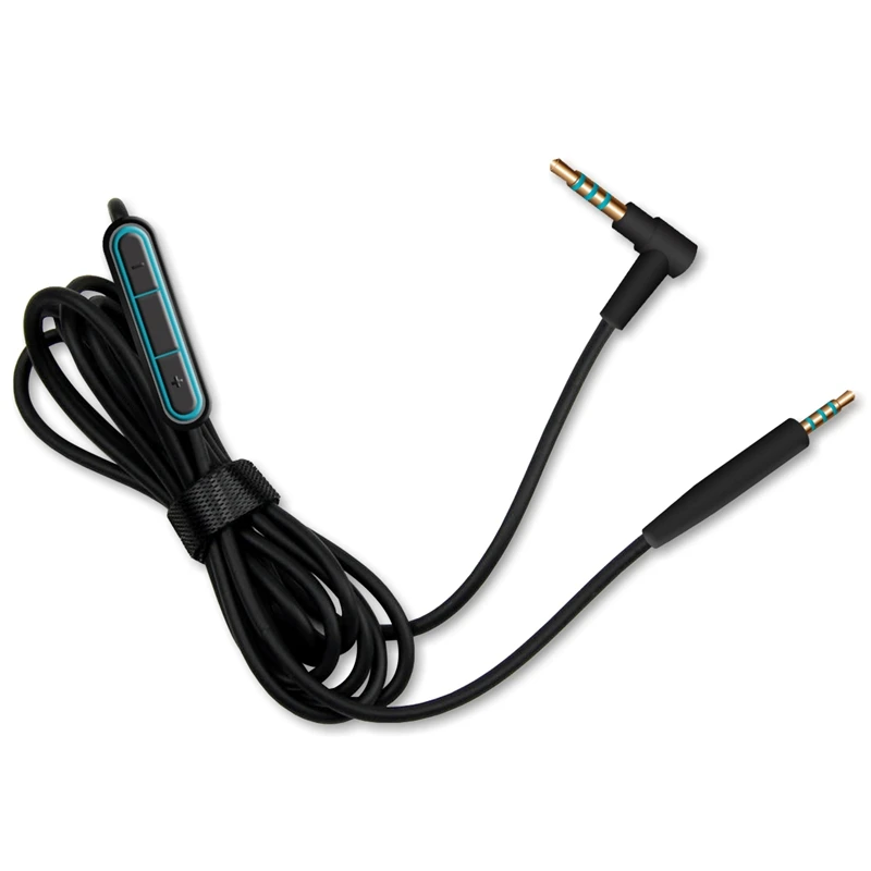 JINSERTA de Reemplazo de Cable de Audio de 2.5 mm a 3.5 mm Macho de Bose Quiet Comfort QC25 de Auriculares con Micrófono Control de Volumen para iPhone 1