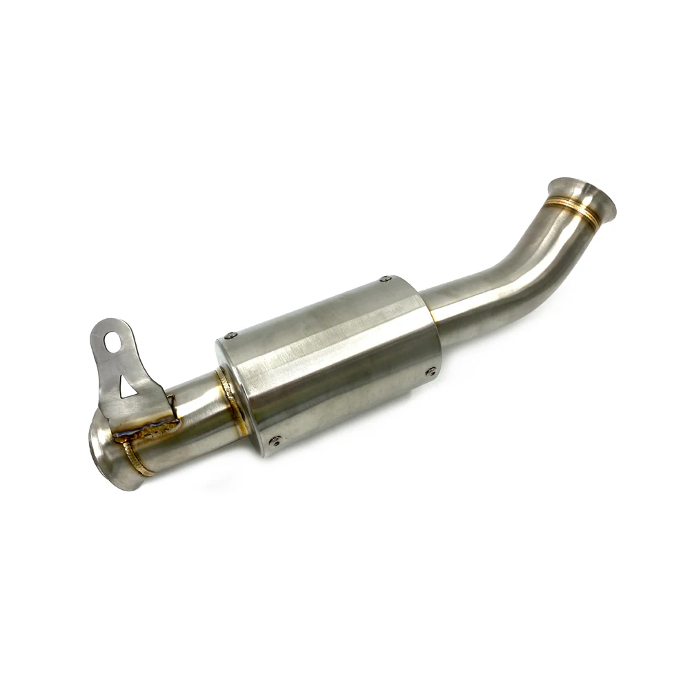 Alconstar Medio-Tubo tubo de Deslizamiento en el Silenciador Eliminador de Escape de la Moto de Escape Mejorado la Presión de Aire Para la KTM DUKE 690 DUKE690 12-17 1