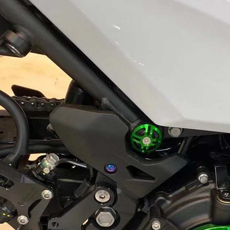 Motocicleta Marco de Tapones Decorativos Agujero Cubre Tapas para Ninja 400/Z400 2018-2020 1
