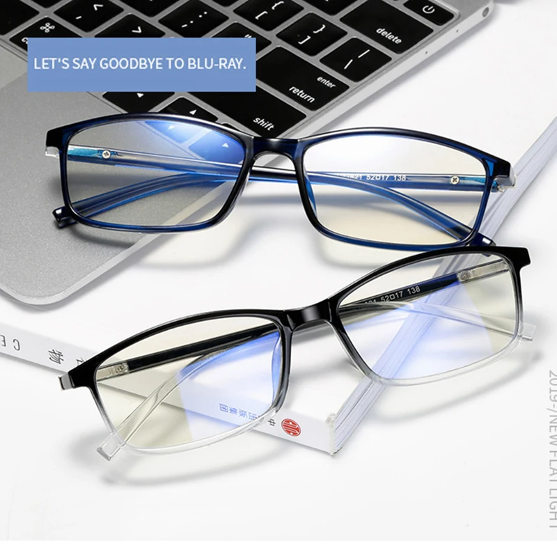 La Luz azul del Filtro de Equipo TR90 Gafas Para el Bloqueo de los rayos UV Anti Ojos el Cansancio de la vista de Transición Fotocromáticas de Juego de Vasos Mujeres Hombres 1