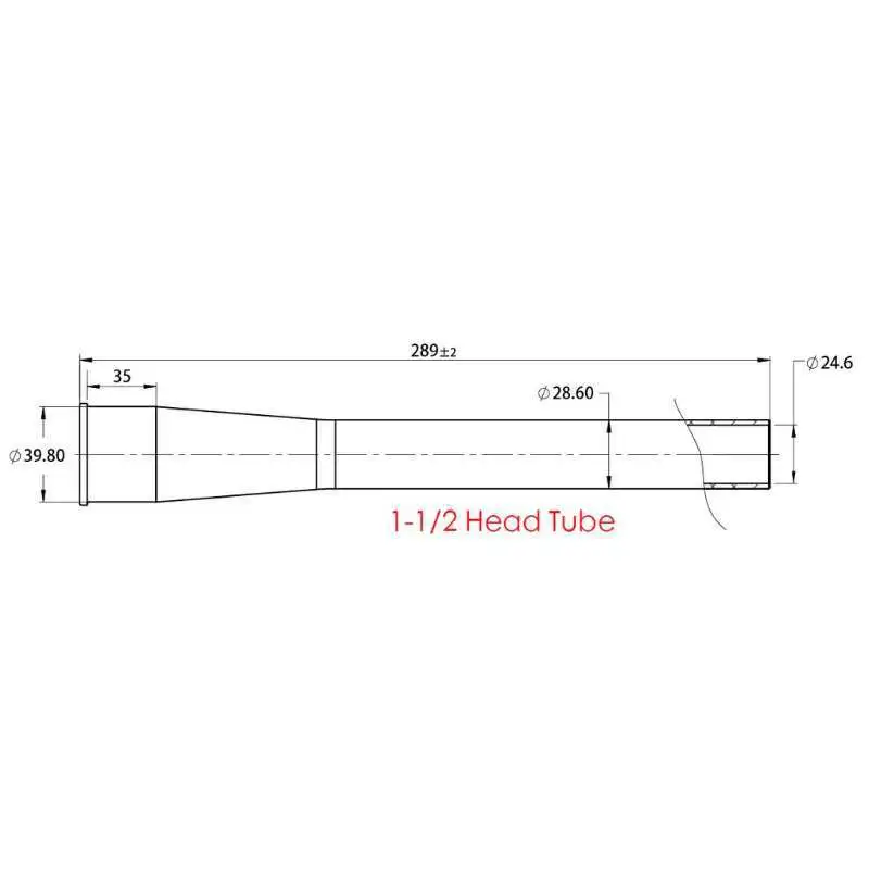 39,8 mm /32mm de Bicicletas Tubo de dirección Cónico del Tubo de la Horquilla Delantera Extensión de la Cabeza del Tubo de Alta Resistencia de Desgaste Resistente de Aleación de Aluminio 1