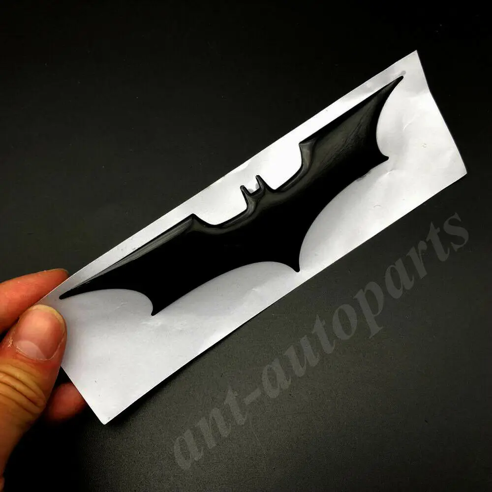 Negro De Batman Dark Knight Tronco De Coche Guardabarros Trasero Lado De La Insignia Emblema Decal Sticker 1
