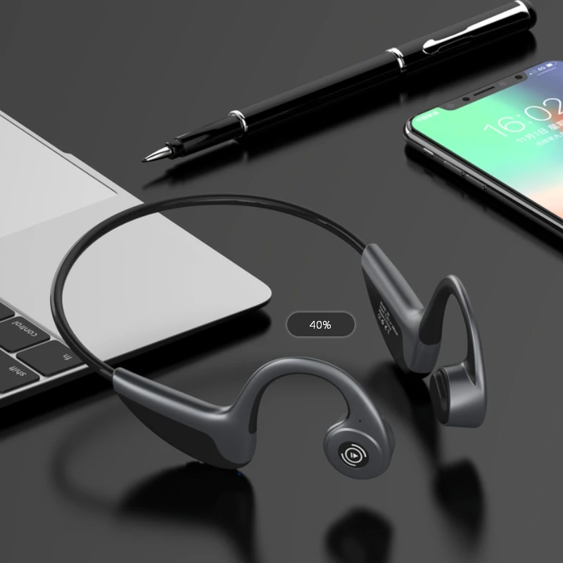 Z8 Inalámbrica de Conducción Ósea Auriculares Bluetooth 5.0 Inteligente Auriculares Deportivos el Gancho para la Oreja los Auriculares de manos libres Auriculares con Micrófono 1
