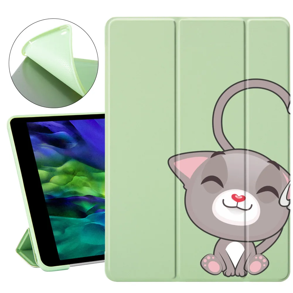 Pareja de Gato Para ipad 7 8 Generación de casos de Lujo de Silicona Para iPad Pro 11in 2020 Caso Para el ipad Mini 5 Para el ipad de Aire 4 2 3 Tapa 1