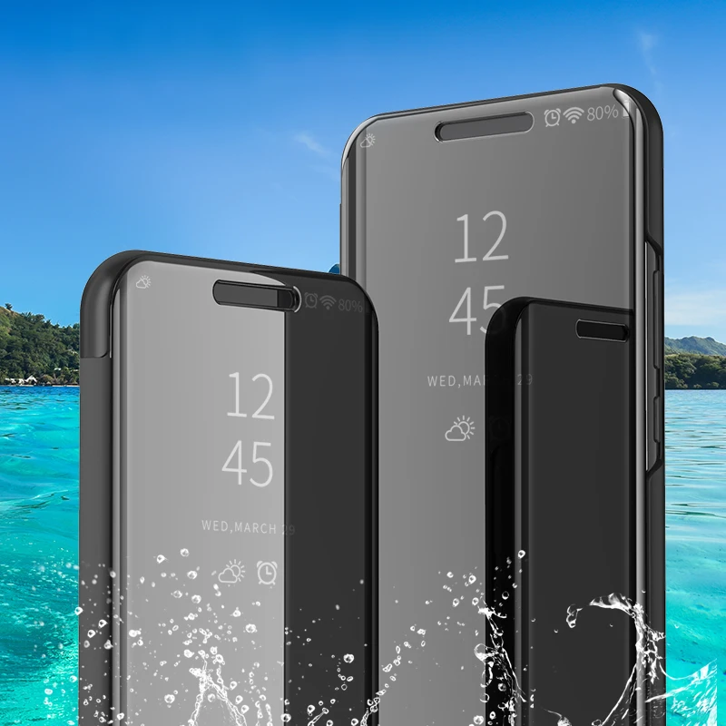 Smart Espejo Tirón la caja del Teléfono Para Xiaomi Mi 10 Pro A3 9T 8 Luz A2 Lite Suave de la contraportada Para el Xiomi Redmi Nota 9 9 8 Pro 7 7A 1