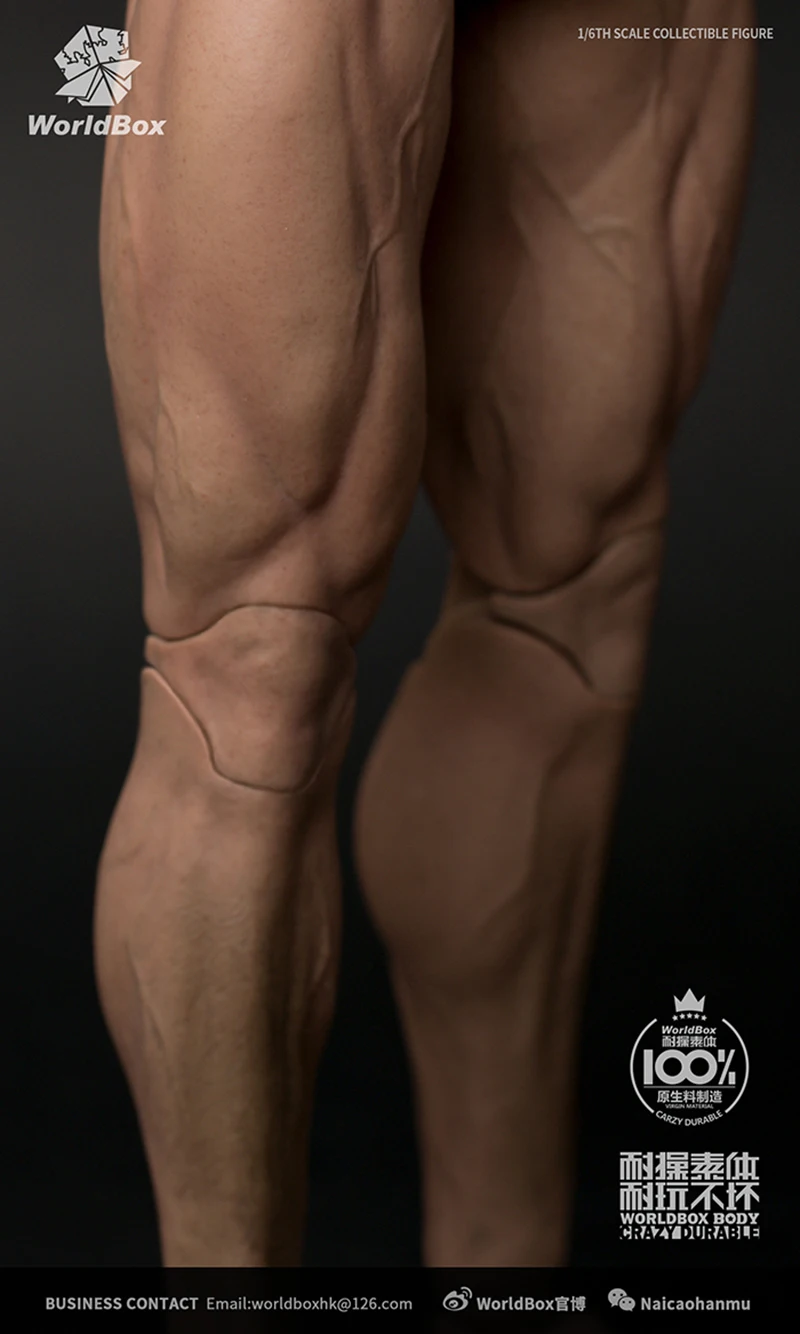 33cm AT027 Escala 1/6 Figura de Acción de hombre Alto Figura del Cuerpo Durable Cuerpo Rasgado Hombre Musculoso Cuerpo Fuerte Modelo de 1:6 en la Cabeza 1