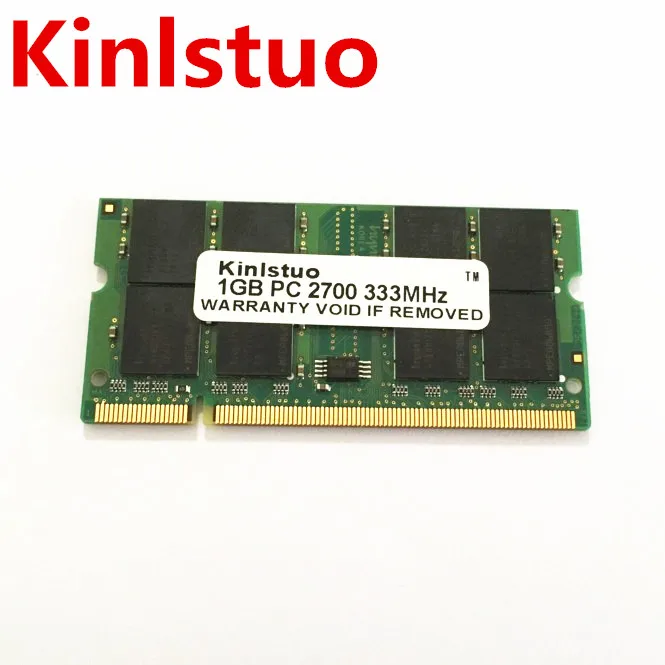 Kinlstuo ddr1 de 1GB 2GB DDR333 PC2700 SODIMM 200PIN Portátil de MEMORIA 1G 200-pin SO-DIMM de memoria RAM DDR Portátil de MEMORIA Libre del Envío 1