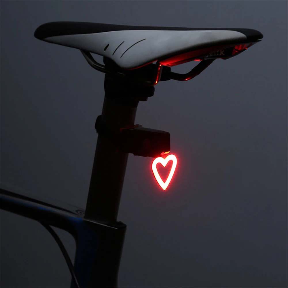USB Recargable de la Bici de la Luz Trasera de la Cola de la Lámpara LED de Bicicletas de Advertencia de Seguridad Impermeable 1
