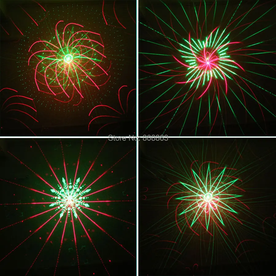 ESHINY al aire libre IP65 de R&G Láser en Movimiento 32 Patrones Remoto del Proyector de la Fiesta de Navidad de la Pared de la Casa del Árbol Paisaje del Jardín de la Luz B203N7 1