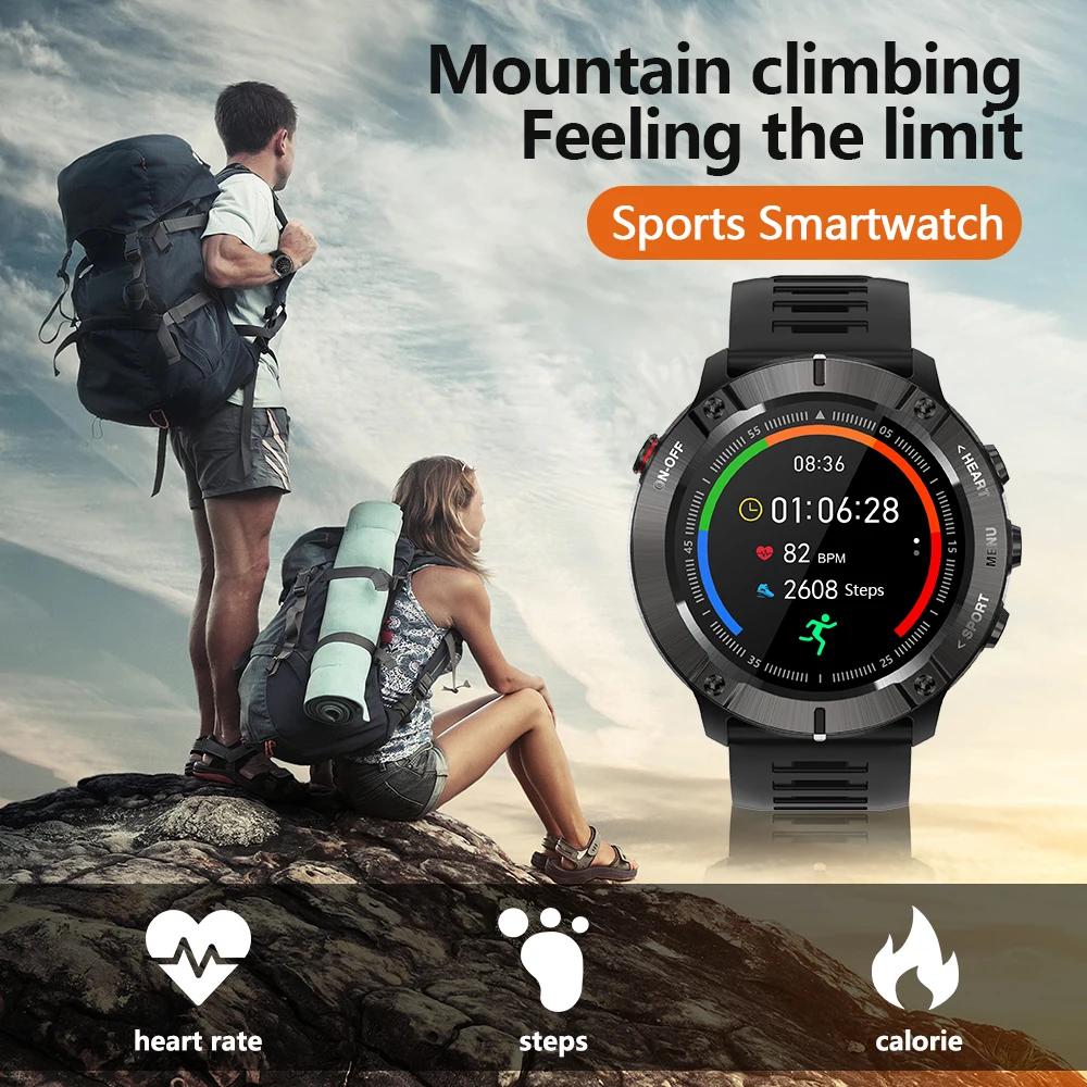 Nuevo Zeus Deporte Reloj Inteligente Redondo Completo Toque Waterpoof Fitness Tracker Smartwatch 2020 Reloj Inteligente Hombre para Android iOS 1