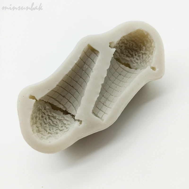 Minsunbak 3D Crema de Hielo de la Forma del Molde de Silicona Sugarcraft de BRICOLAJE de Chocolate Herramientas para Hornear Pastel de Fondant Decoración 1
