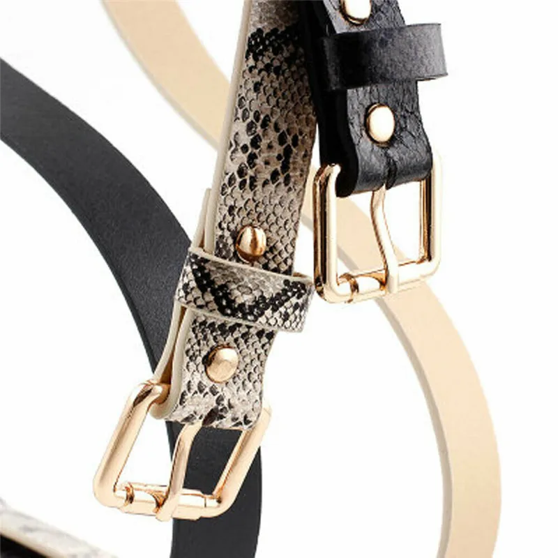 Cuero de la Pu de la Serpiente de diseño de las correas de las mujeres de alta calidad de ceinture femme cinturón de mujeres cinturones para mujer 2019 105x2.3cm 1