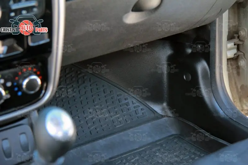 El umbral de corte la alfombra para el Renault Duster 2010-2018 interior alféizar de paso de la placa de recorte de la protección de la alfombra accesorios de coches estilo de decoración 1
