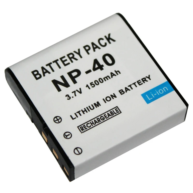 1500mAh batería NP-40 Cámara Digital de la Batería para Casio EX-Z30/Z40/z50 respectivamente/55/Z57/Z750 EX-P505/P600/P700 PM200 NP40 CNP40 Batería + Cargador 1