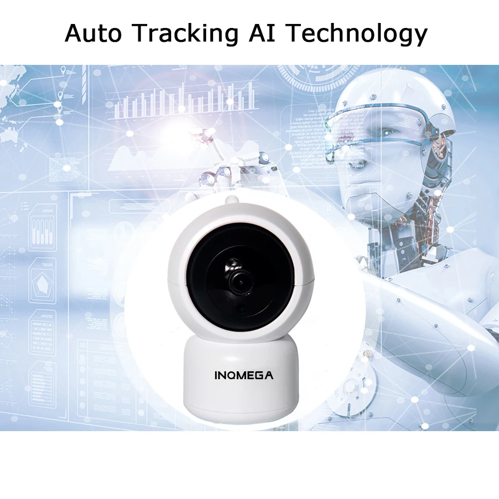 INQMEGA 1080P Nube Cámara IP Inalámbrica Inteligente de Seguimiento Automático De los Humanos de la Casa de la Vigilancia de la Seguridad del CCTV de la Red de Mini Wifi Cam 1
