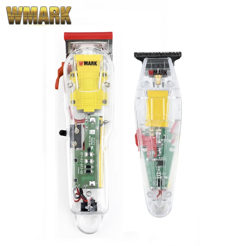 WMARK Transparente 2 en 1 Conjunto NG-108 Recargable de Pelo de los Clippers de corte de Pelo de la máquina Inalámbrico Y Detallista Trimmer 1