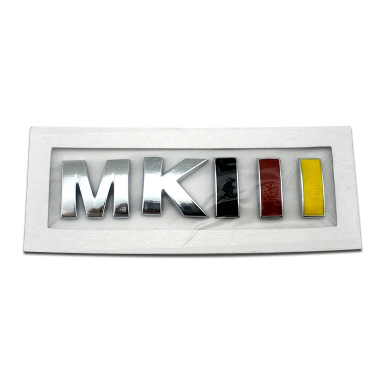 MKIII MK3 Coche de Arranque del Tronco del Portón trasero Cromado Insignia Emblema Decal Sticker MK3 Logotipo de la Marca 3 1