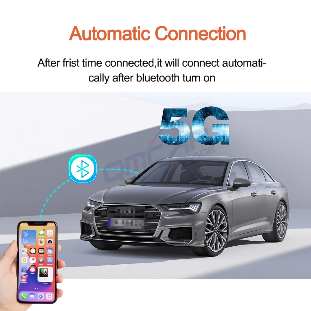 5G Inalámbrico Apple Carplay Dongle Mirrorlink Smart Media de Coche de Caja de Juego Adaptador Wifi USB Flash Player Para el iPhone iOS Accesorios 1