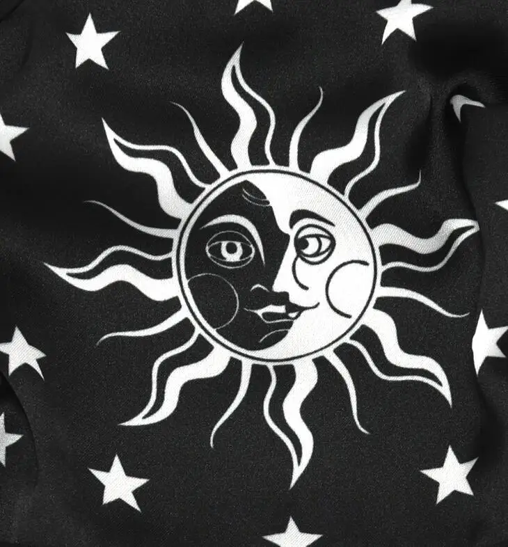 Los hombres de las Mujeres de la primavera verano de fina seda natural de la máscara de la señora protector solar transpirable estrella sol de impresión de la moda de raso boca-mufla R135 1