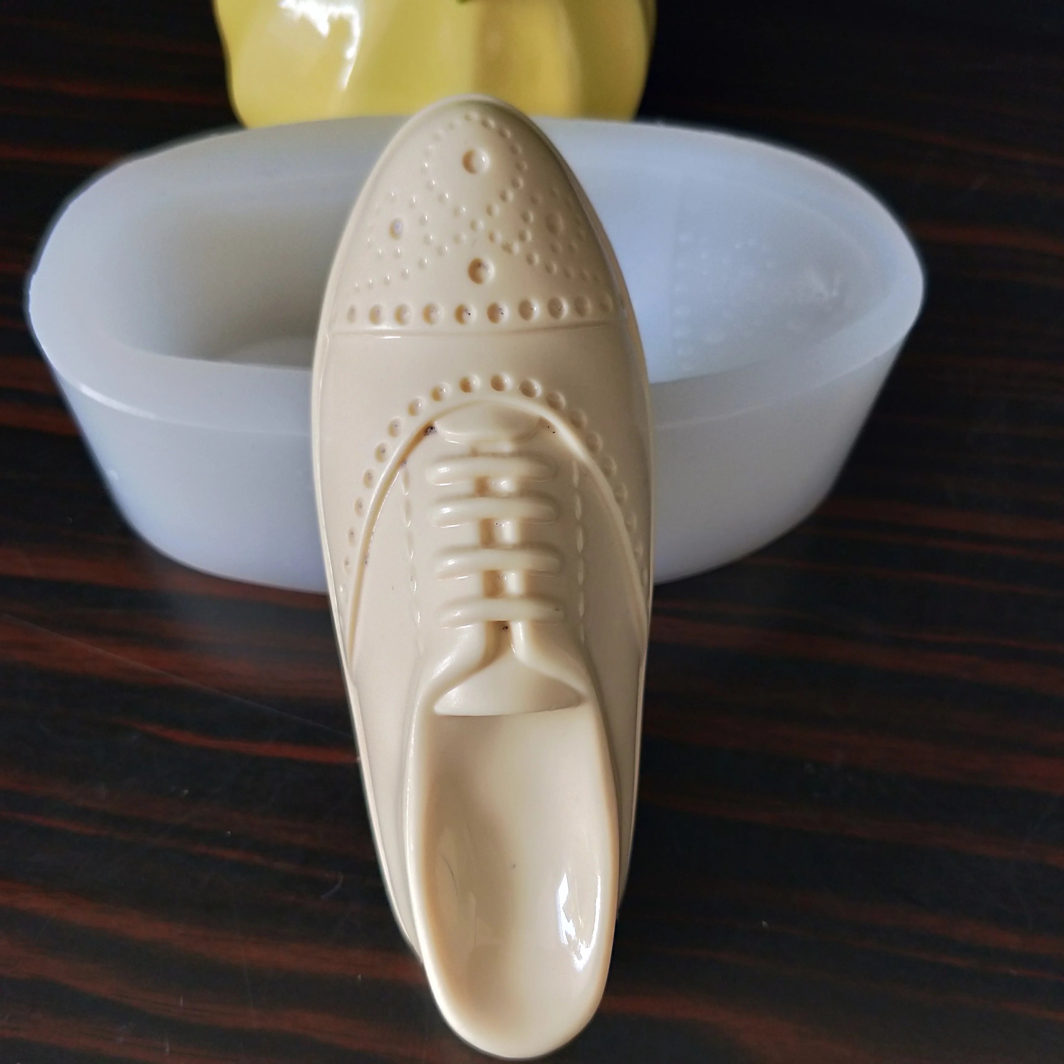 QT0218 PRZY Molde de Silicona en los Zapatos de Cuero de Jabón de los Moldes de Yeso de Chocolate de la Vela del Molde de Bombones de Molde de Zapatos de Arcilla de la Resina de Goma de Silicona 1
