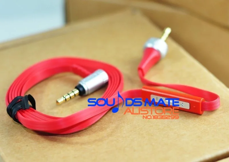 Rojo Cable de Audio Para Sony Mdr X10 XB920 XB910 de Auriculares Auriculares Con Micrófono Control Remoto 1
