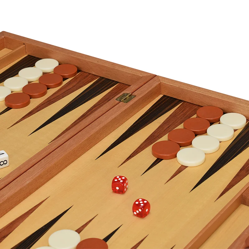 Ajedrez De Madera De Bacará De Juego De Backgammon 11-19 Pulgadas De Backgammon Ajedrez Occidental De Alta Calidad 1