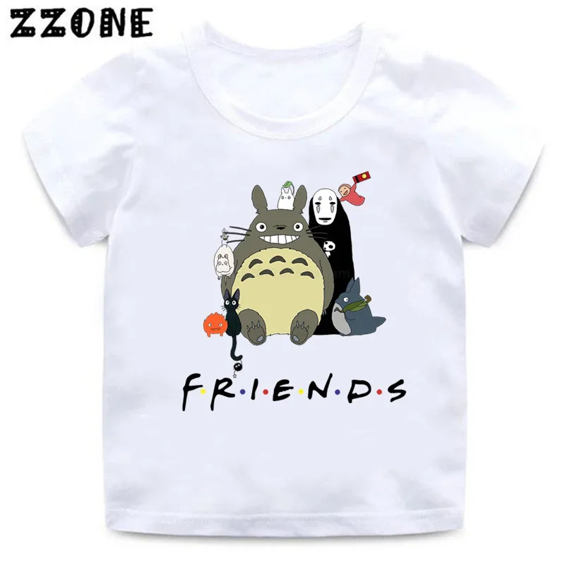 2020 de Verano de Niños del Bebé camiseta de el viaje de chihiro Totoro Amigos de Impresión de Camiseta de los Niños de dibujos animados Divertidos a los Niños de las Niñas Tops Ropa,HKP2418 1