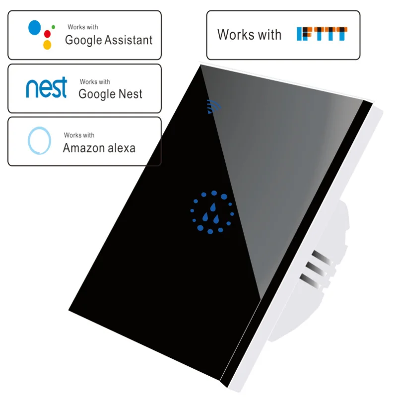 NOS Wifi Caldera Smart Switch del Panel Táctil de Voz, Control Remoto Temporizador al aire libre Calentador de Agua Interruptores de Trabajo para Alexa principal de Google 1
