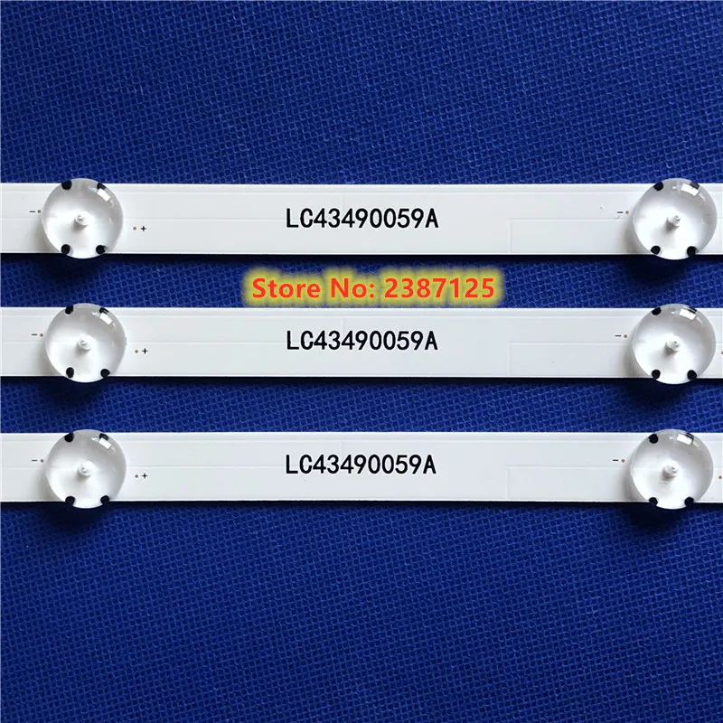 Tira de LED de 7 de la Lámpara para LG Innotek 17Y 43inch_ Un Tipo LC43490059A 43LJ510V 43UJ634V 43UJ630 43UJ630-ZA 43UJ6309 HC430DGG-SLTL13 1