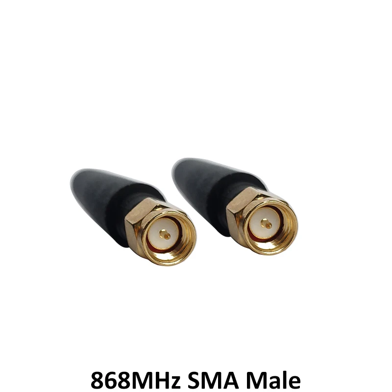 2pcs 868MHz 915MHz Antena de 3dbi SMA Conector Macho de GSM en la banda de 915 MHz 868 MHz antena al aire libre de la señal del repetidor antenne impermeable Lorawan 1