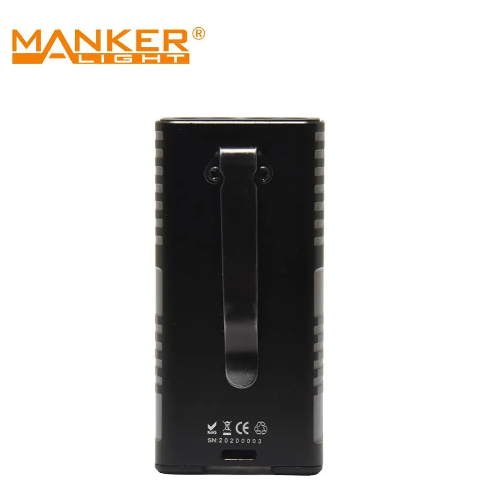 Manker ML03 de Tipo C, Recargable USB Multi Propósito Luz de Bolsillo de 2000 Lúmenes 2x Samsung LH351D Linterna LED con Magent Cola 1