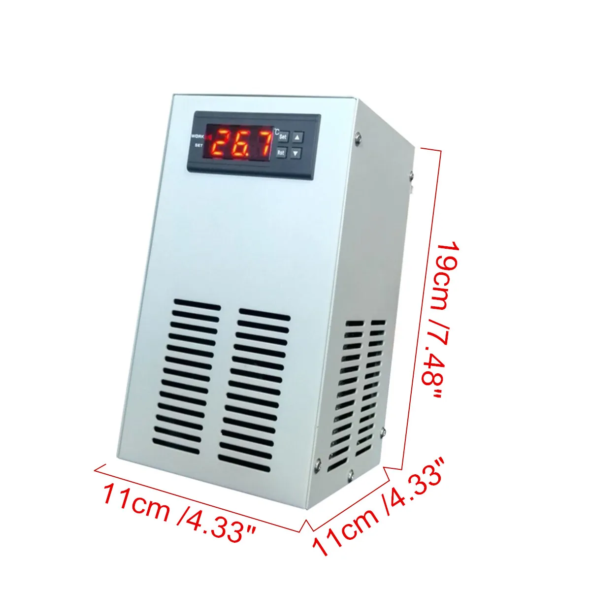 Pantalla LCD de Enfriador de Agua de Refrigeración del Dispositivo de 120W Tanque de Peces de Acuario Constante de Equipos de Refrigeración Temperatura de Herramientas de Control de AC110-240V 1