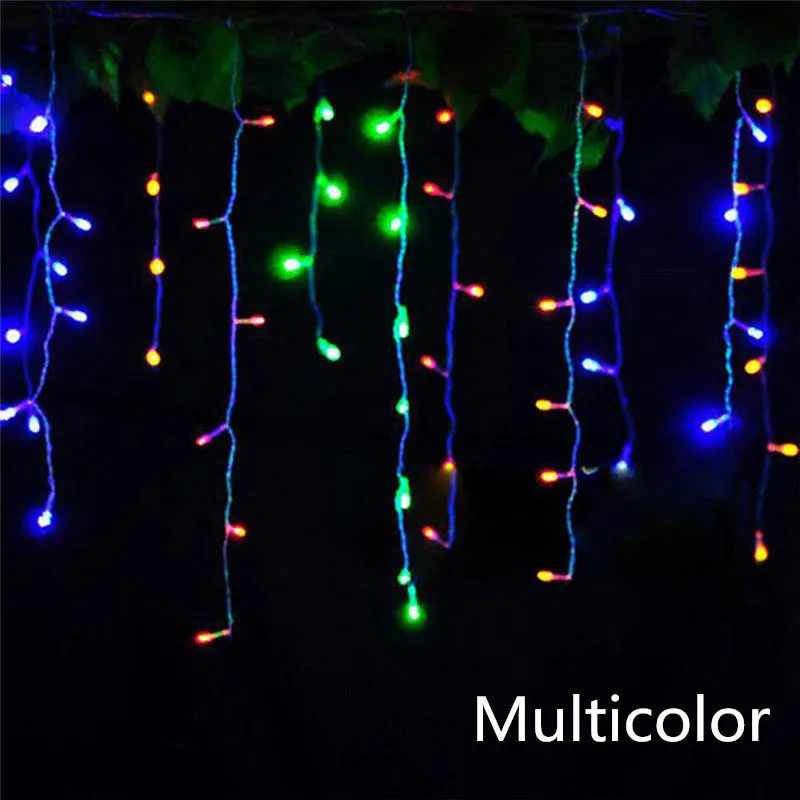 2020 Luces de Navidad Carámbano Cadena de Luz de 220V de 3.5 M de Caída de 0,3-0,5 m de la Calle Guirnalda Para Navidad y Año Nuevo Vacaciones de Decoración 1