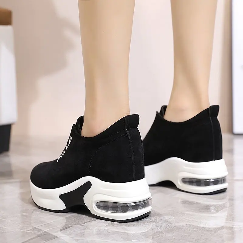 La mujer, Zapatillas Con Plataforma Zapatos de Mujer Casual de Mujer con Cuña de Canasta 2020 zapatos Tenis Femenino Gruesa Mujer de Verano de Formadores 1