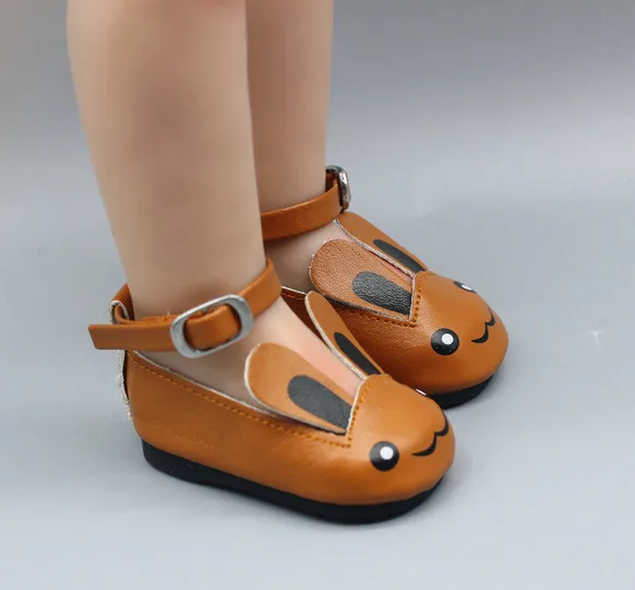 Mini muñecas zapatos de dibujos animados Zapatos de 7cm de cuero de la PU zapatos de 43 cm de la Muñeca y de 18 Pulgadas muñeca bebé Gigante Accesorios 1