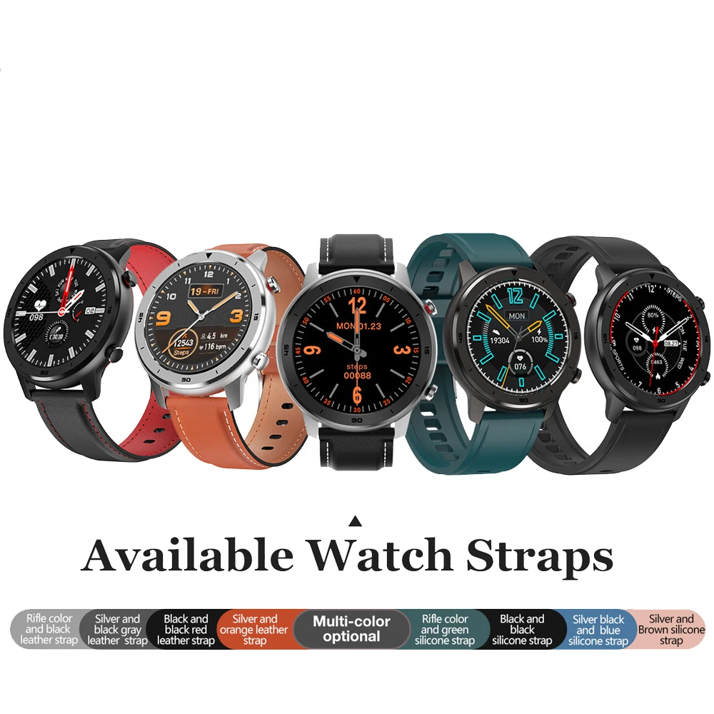 Nueva DT78 Reloj Inteligente Hombres Mujeres Frecuencia Cardíaca Smartwatch Pulsera de Actividad física Dispositivos Portátiles Impermeable Para Xiaomi Huawei IOS 1