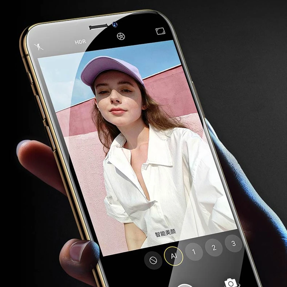 TOTU para iPhone Xs Max XR XS Teléfono X Protector de Pantalla de Cristal Templado de Cine de Dureza HD Ininterrumpida de Vidrio para Apple X/XS/XR/XS MAX 1