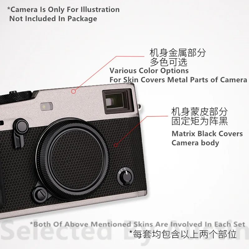 Anti-arañazos de la Cámara de la Piel de Calcas de la Guardia Para Fuji Xpro3 X Pro3 FujiFilm Envoltura de Film Adhesivo Protector de Desgaste del Caso 1
