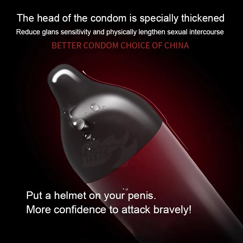 20Pcs Retrasar la Eyaculación Condones Física de la Reducción de la Sensibilidad del Pene Mangas de Larga Duración Condón Sexo Adulto Productos Para Hombres 1