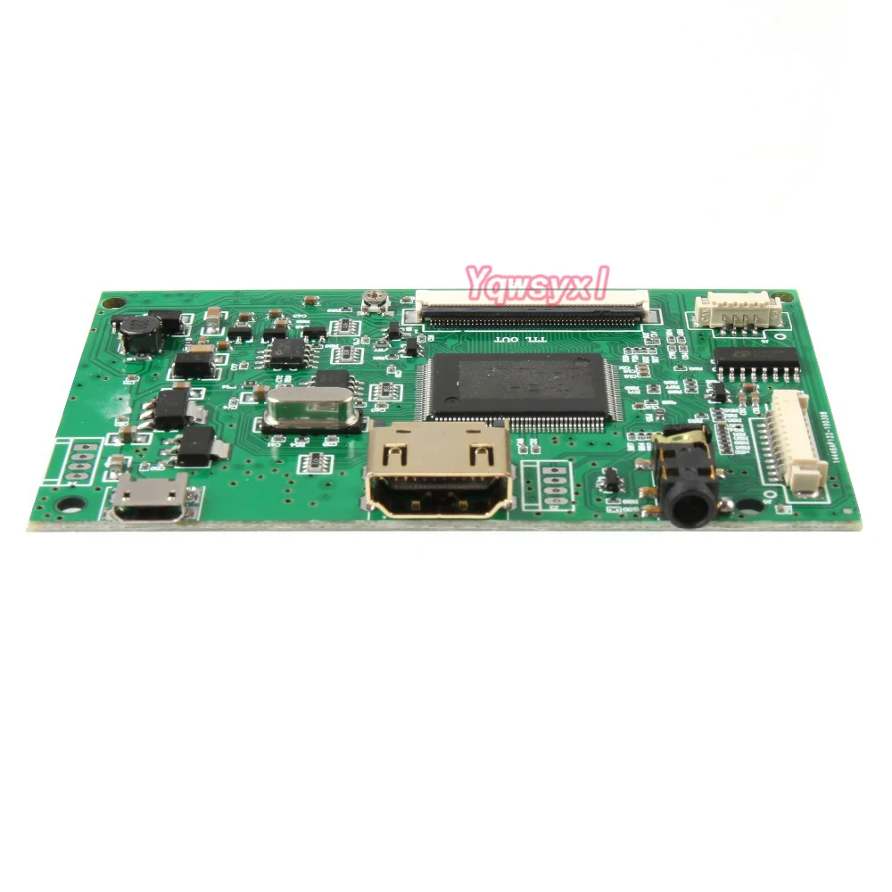 Yqwsyxl LCD TTL Controlador de la Junta de HDMI para la Pantalla del LCD de la Resolución 800*480 Micro USB de 40 Pines Pantalla de visualización del LCD 1