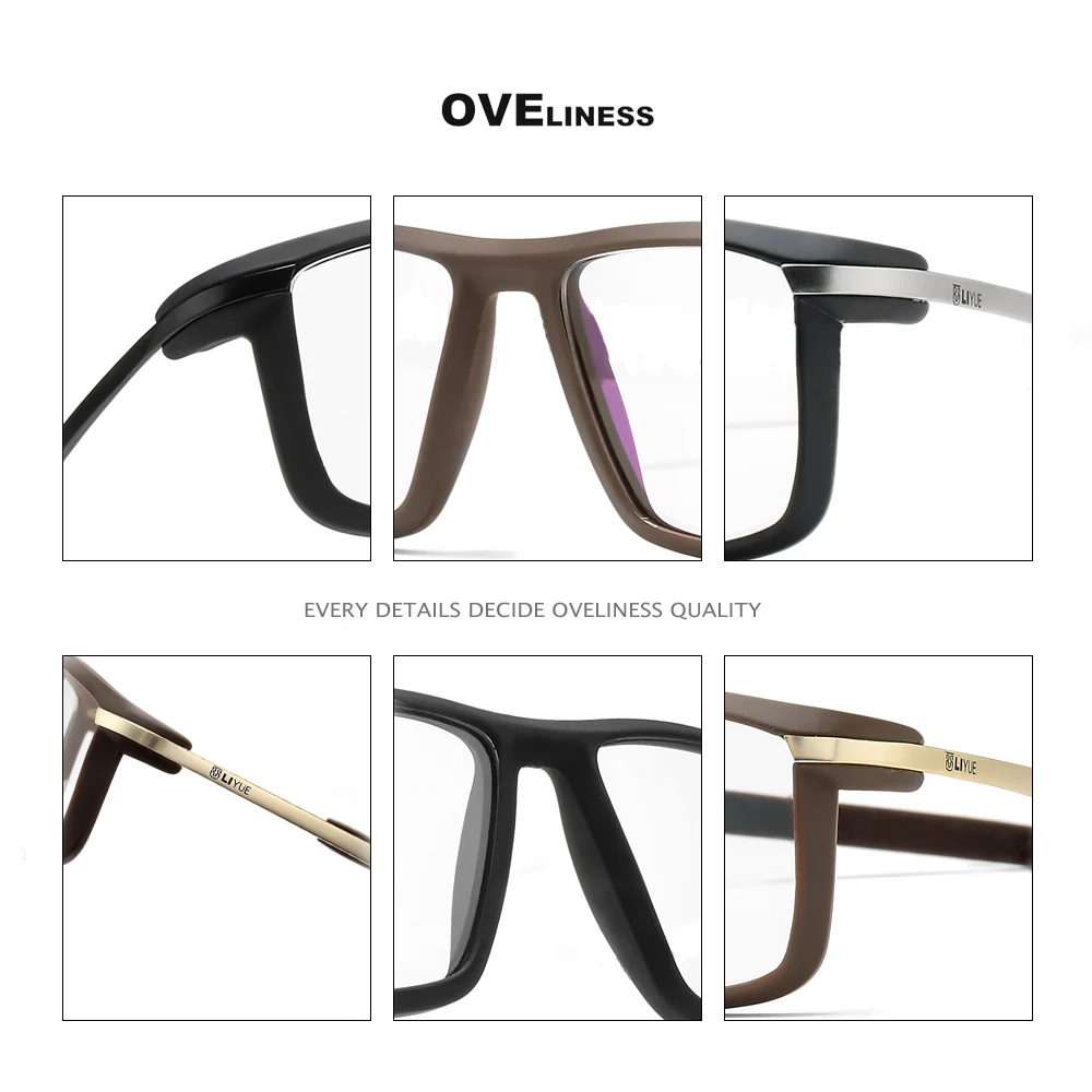 2020 deporte de Moda de los hombres de gafas de marcos de anteojos de marco hombres Óptica Miopía Receta Clara gafas Gafas gafas 1