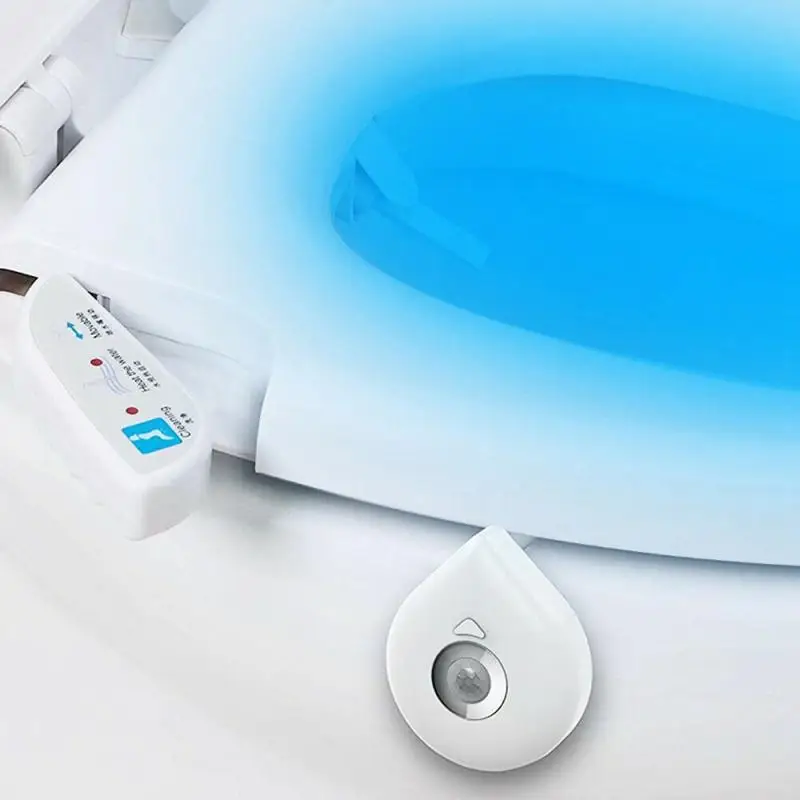 La nueva Smart Sensor de Movimiento PIR Asiento de Inodoro Luz de la Noche 8 Colores Impermeable de la luz de fondo De la taza de Inodoro LED Lámpara de baño cuarto de Baño de Luz 1
