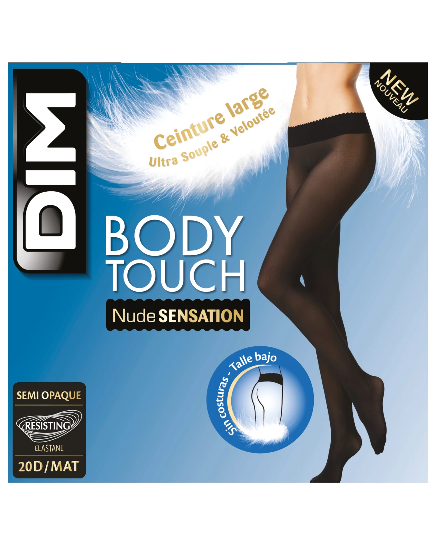 Panty DIM Body Touch Baja de la Cintura Perfecta 20 denier medias 1